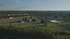 Aerial drone view of Sachsenhausen Memorial and Museum in Oranienburg, Germany.
