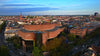Aerial view of the Gasteig in Munich, a major cultural and event center.
