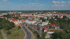 Aerial drone view of Oranienburg, Germany