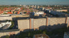 Aerial view of the Stasi Museum in Berlin, Germany.