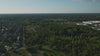 Aerial drone view of Sachsenhausen, Oranienburg, Germany.