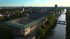 Aerial view of the Deutsches Museum in Munich, Germany.