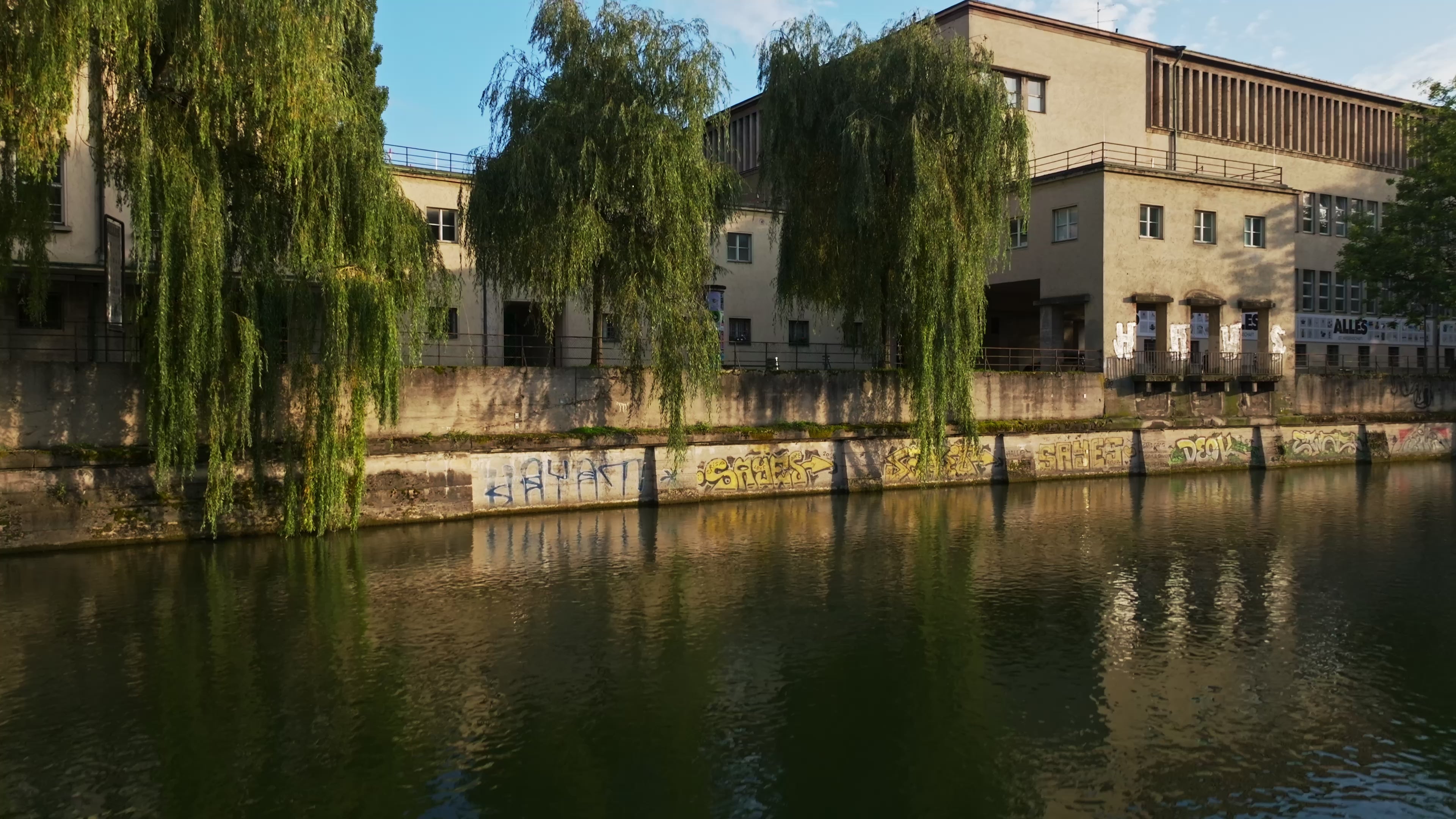 Aerial view of the Deutsches Museum in Munich, Germany.